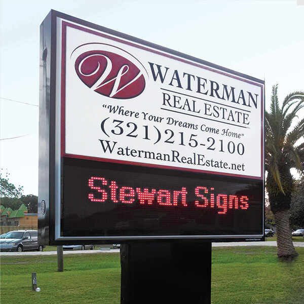 Business Sign for Waterman Real Estate