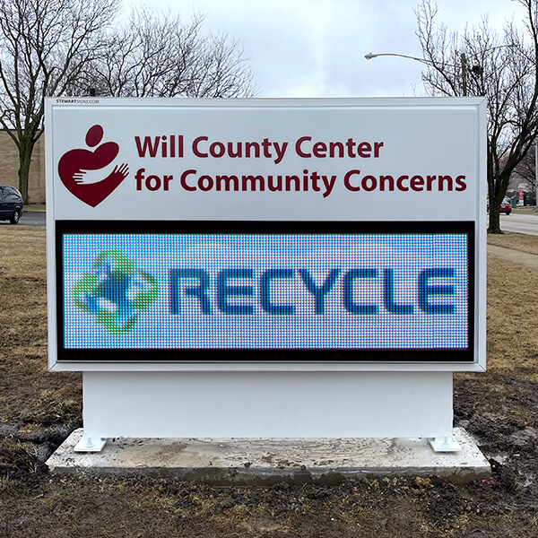 Business Sign for Will County Center for Community Concerns, Inc.