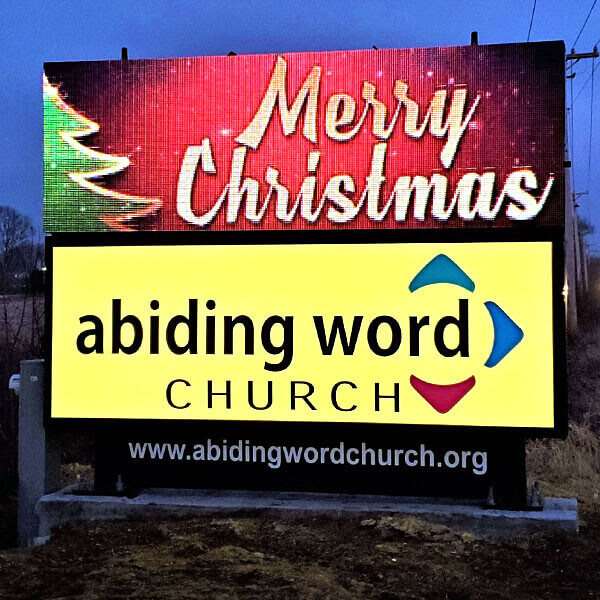 Church Sign for Abiding Word Church