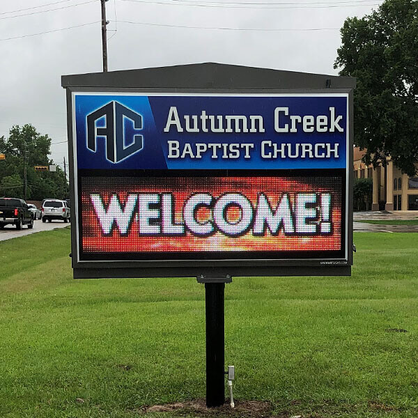 Church Sign for Autumn Creek Baptist Church