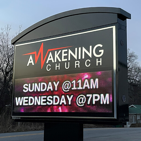 Church Sign for The Awakening Church