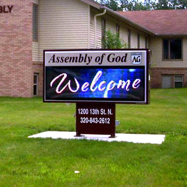 Church Sign for Benson Assembly of God Church