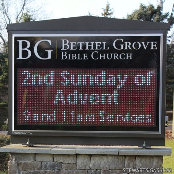 Church Sign for Bethel Grove Bible Church