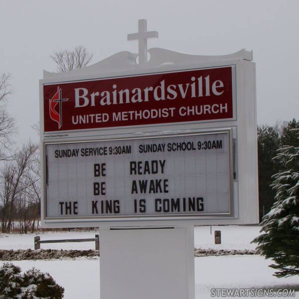 Church Sign for Brainardsville United Methodist Church