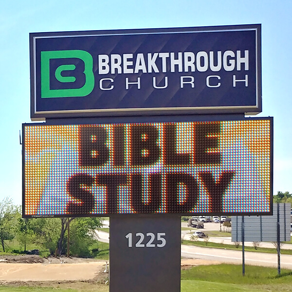 Church Sign for Breakthrough Church