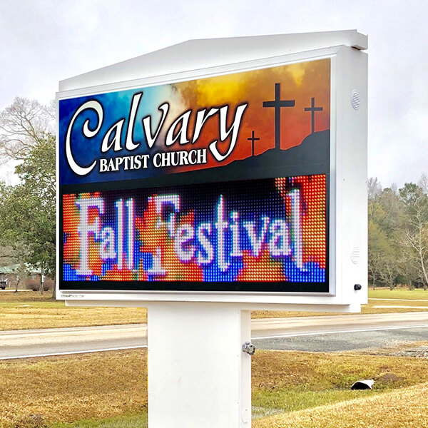 Church Sign for Calvary Baptist Church