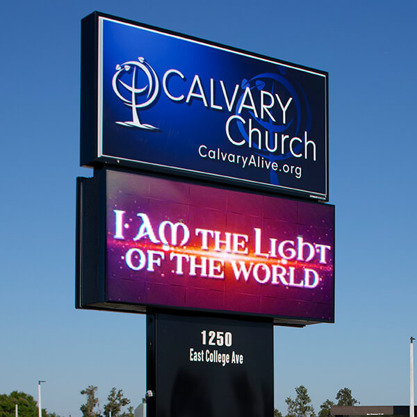 Church Sign for Calvary Evangelical Lutheran Church