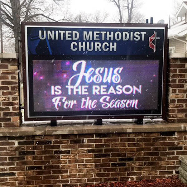 Church Sign for Camden United Methodist Church