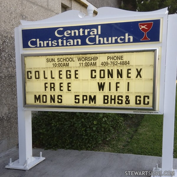 Church Sign for Central Christian Church