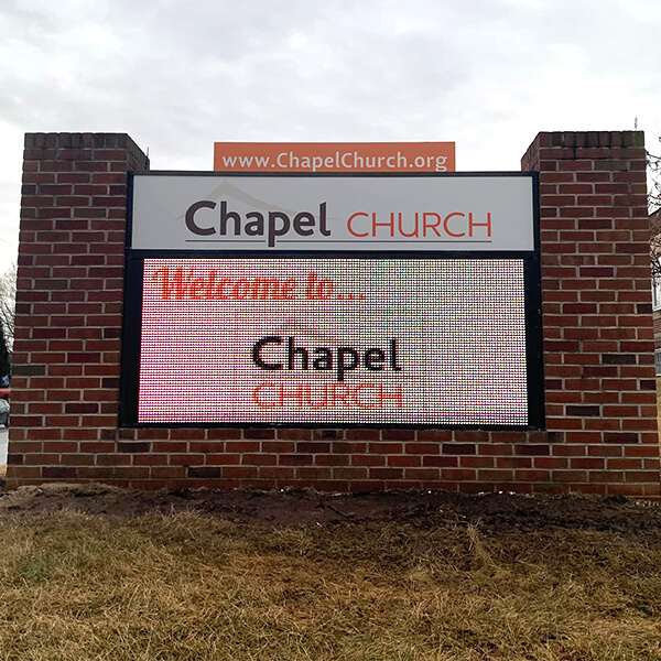 Church Sign for Chapel Community Church