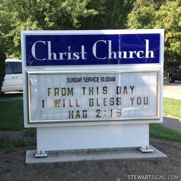 Church Sign for Christ Church