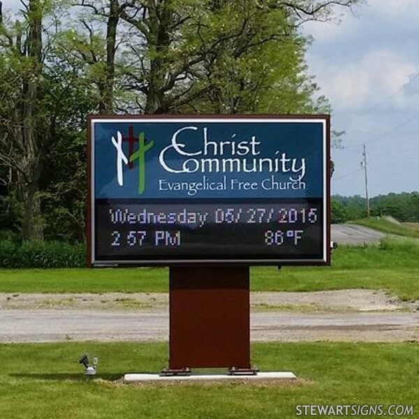 Church Sign for Christ Community Evangelical Free Church