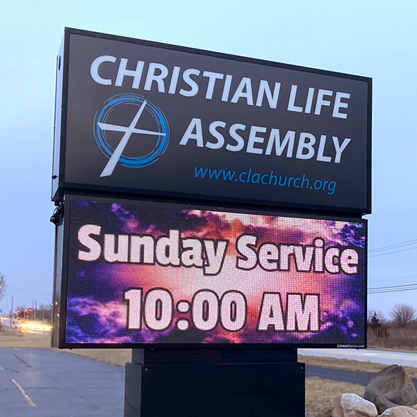 Church Sign for Christian Life Assembly