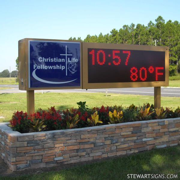 Church Sign for Christian Life Fellowship