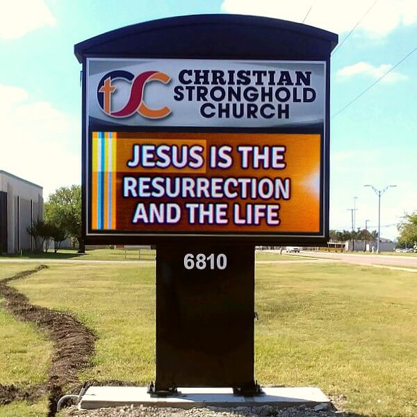 Church Sign for Christian Stronghold Baptist Church