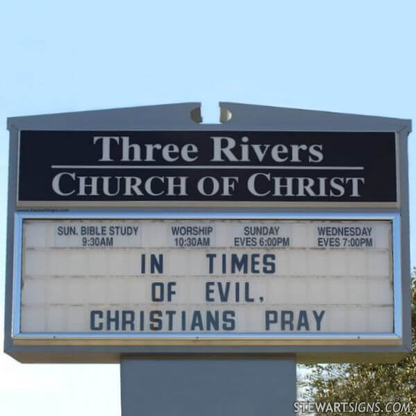 Church Sign for Church of Christ