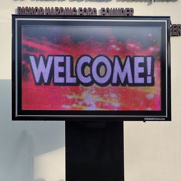 Church Sign for Church of God in Christ - Jesus