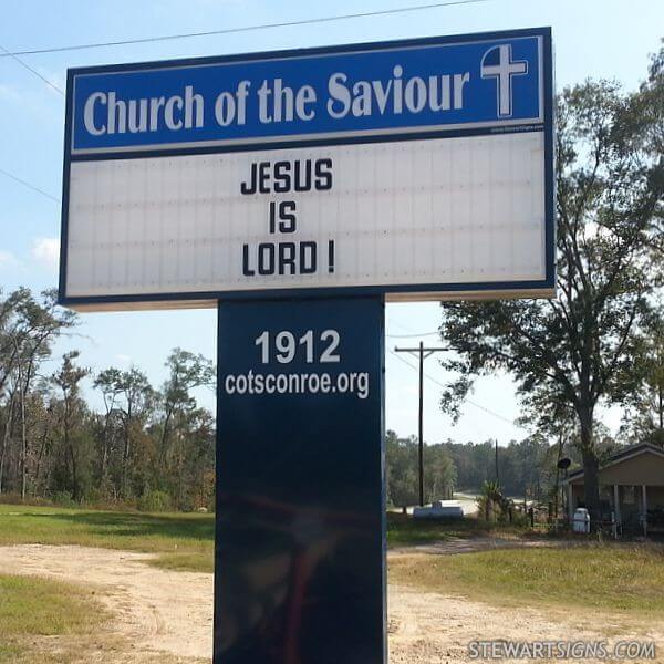 Church Sign for Church of the Saviour