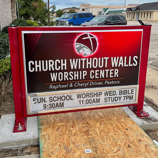 Church Sign for Church Without Walls