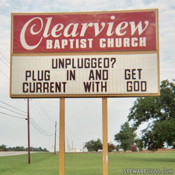 Church Sign for Clearview Baptist Church