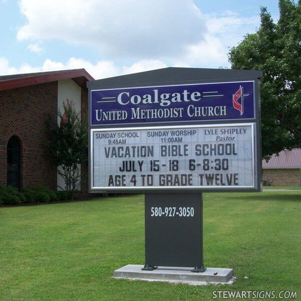 Church Sign for First United Methodist Church