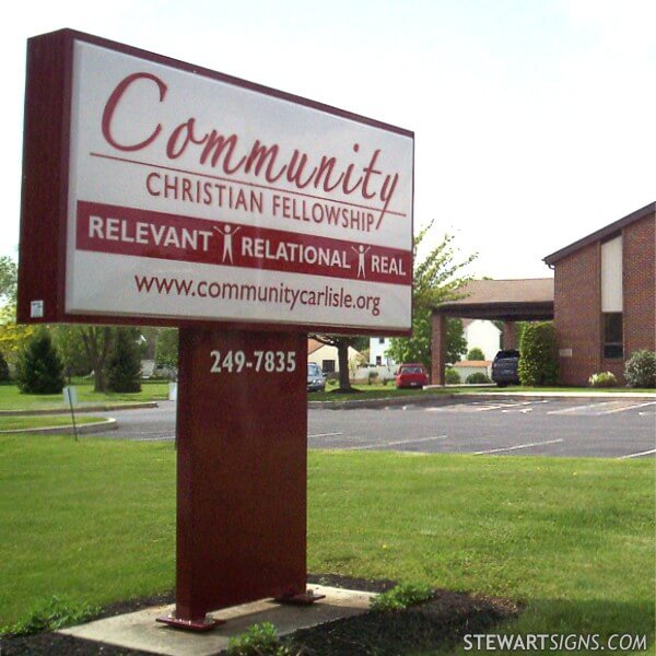 Church Sign for Community Christian Fellowship