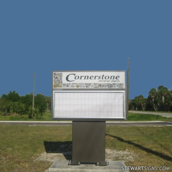 Church Sign for Cornerstone Christian Church