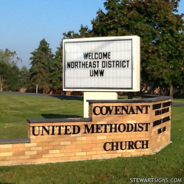 Church Sign for Covenant United Methodist Church