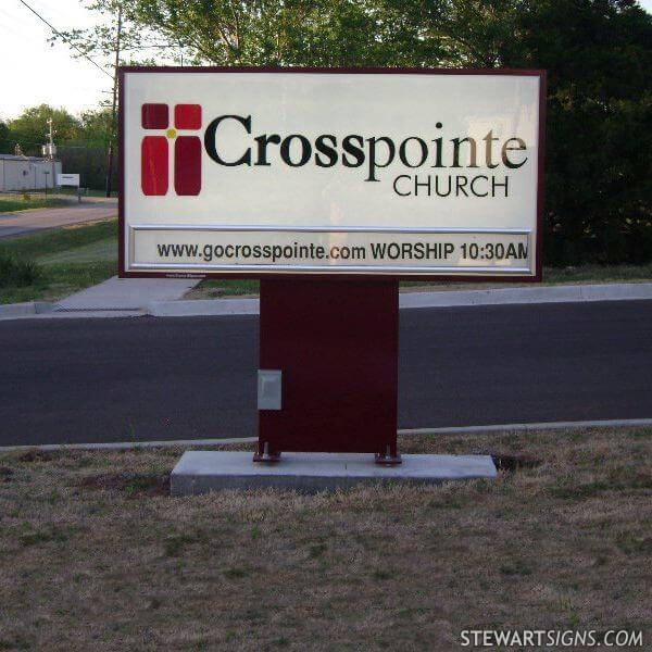 Church Sign for Crosspointe Church