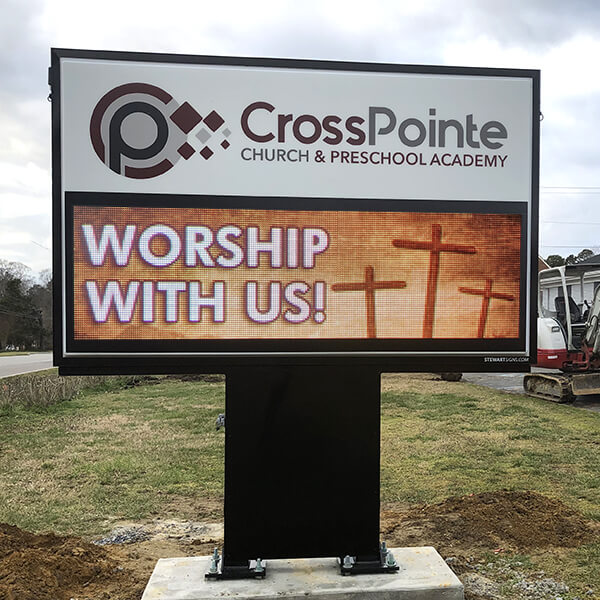 Church Sign for Crosspointe Free Will Baptist Church