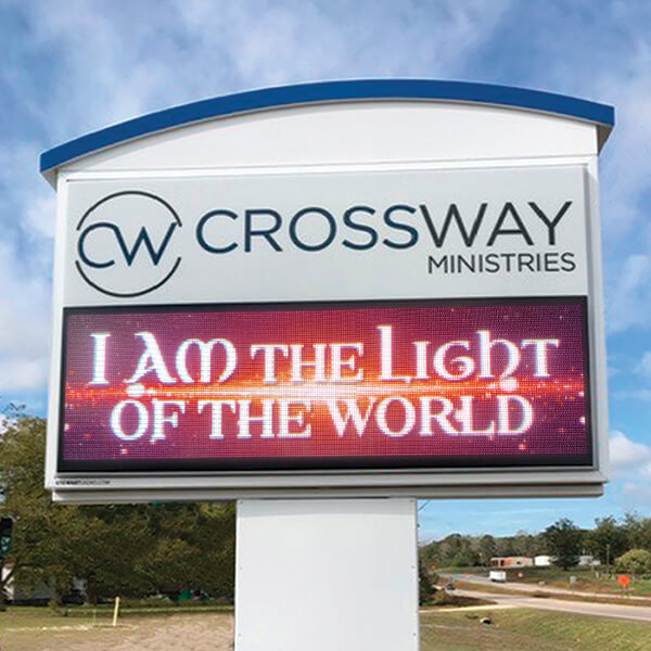 Church Sign for Crossway Ministries Church