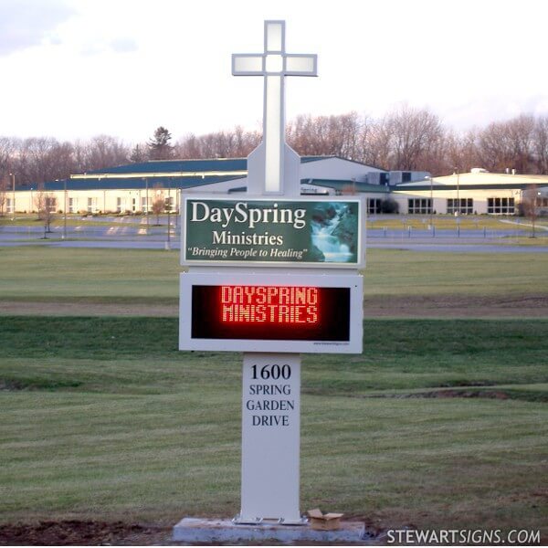 Church Sign for Dayspring Ministries