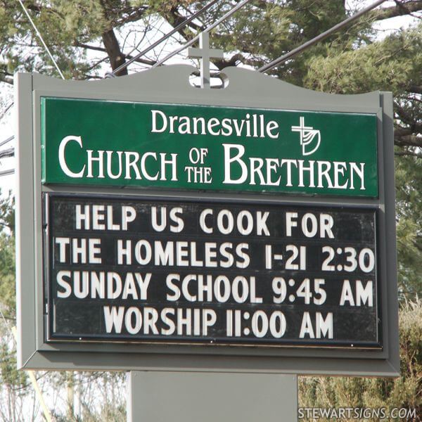 Church Sign for Dranesville Church of the Brethren