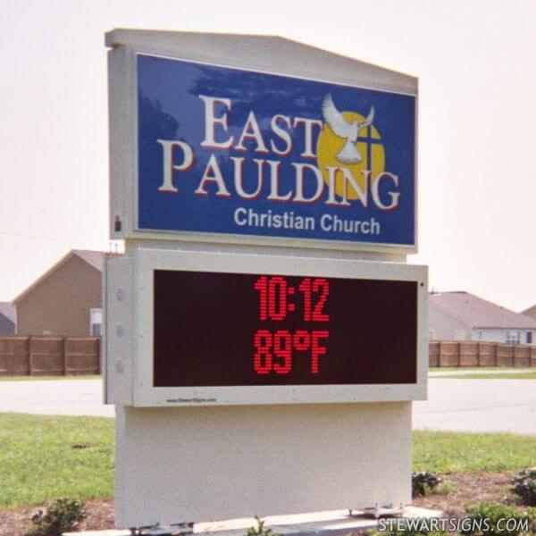 Church Sign for East Paulding Christian Church