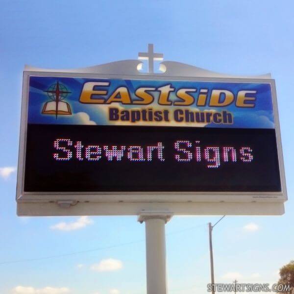 Church Sign for Eastside Baptist Church