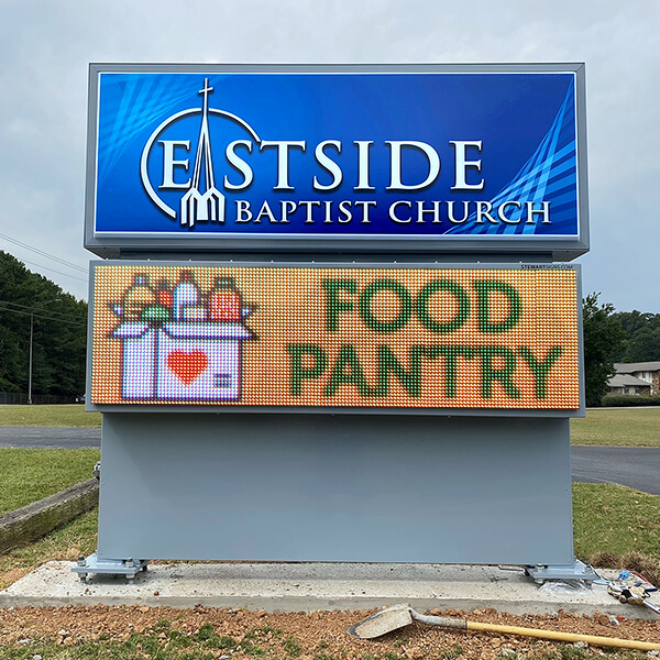 Church Sign for Eastside Baptist Church