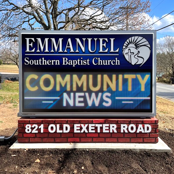 Church Sign for Emmanuel Southern Baptist Church