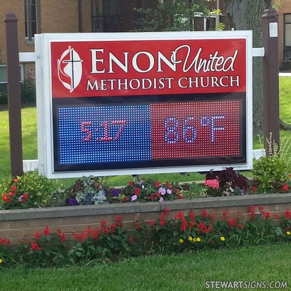 Church Sign for Enon United Methodist Church