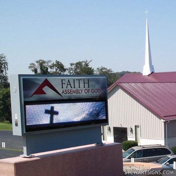 Church Sign for Faith Assembly of God