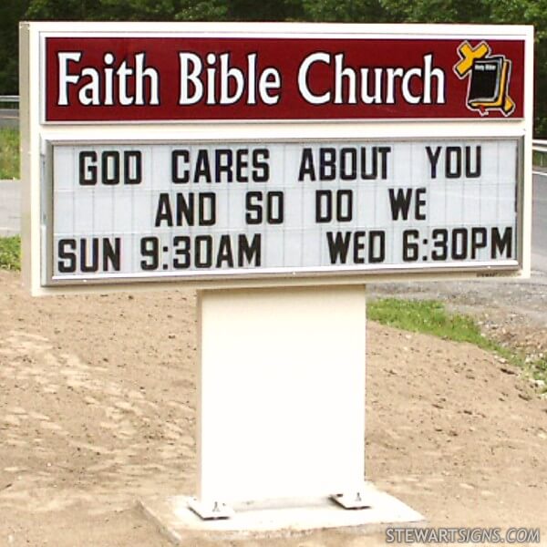 Church Sign for Faith Bible Church