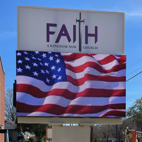 Church Sign for Faith Full Gospel Baptist Church