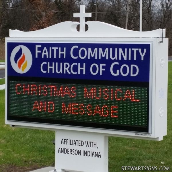 Church Sign for Faith Community Church of God