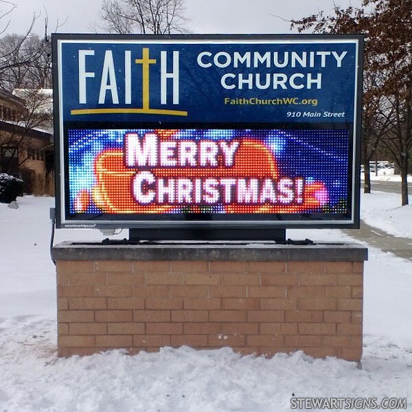 Church Sign for Faith Community Church