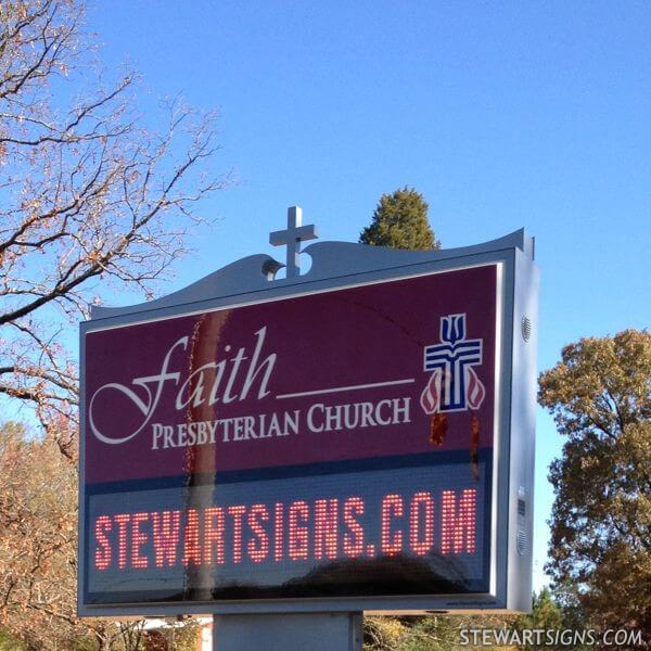 Church Sign for Faith Presbyterian Church