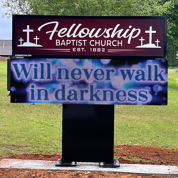 Church Sign for Fellowship Baptist Church