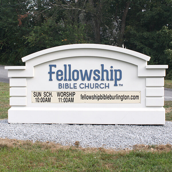 Church Sign for Fellowship Bible Church