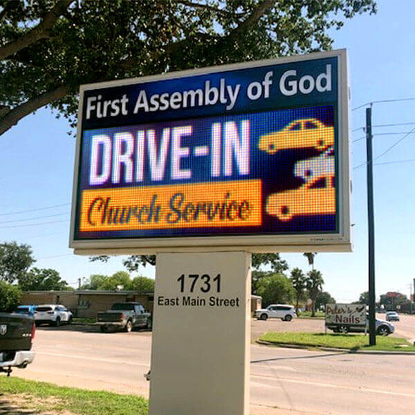 Church Sign for First Assembly of God