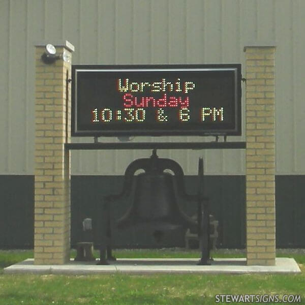 Church Sign for First Baptist Church