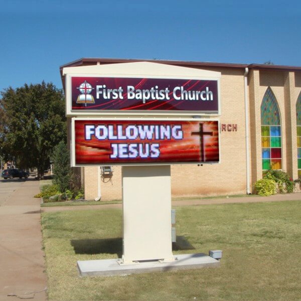 Church Sign for First Baptist Church