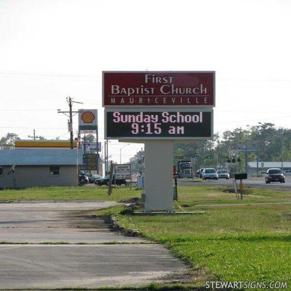 Church Sign for First Baptist Church - Mauriceville